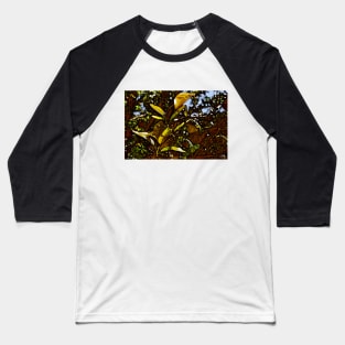 Orange Leaves Baseball T-Shirt